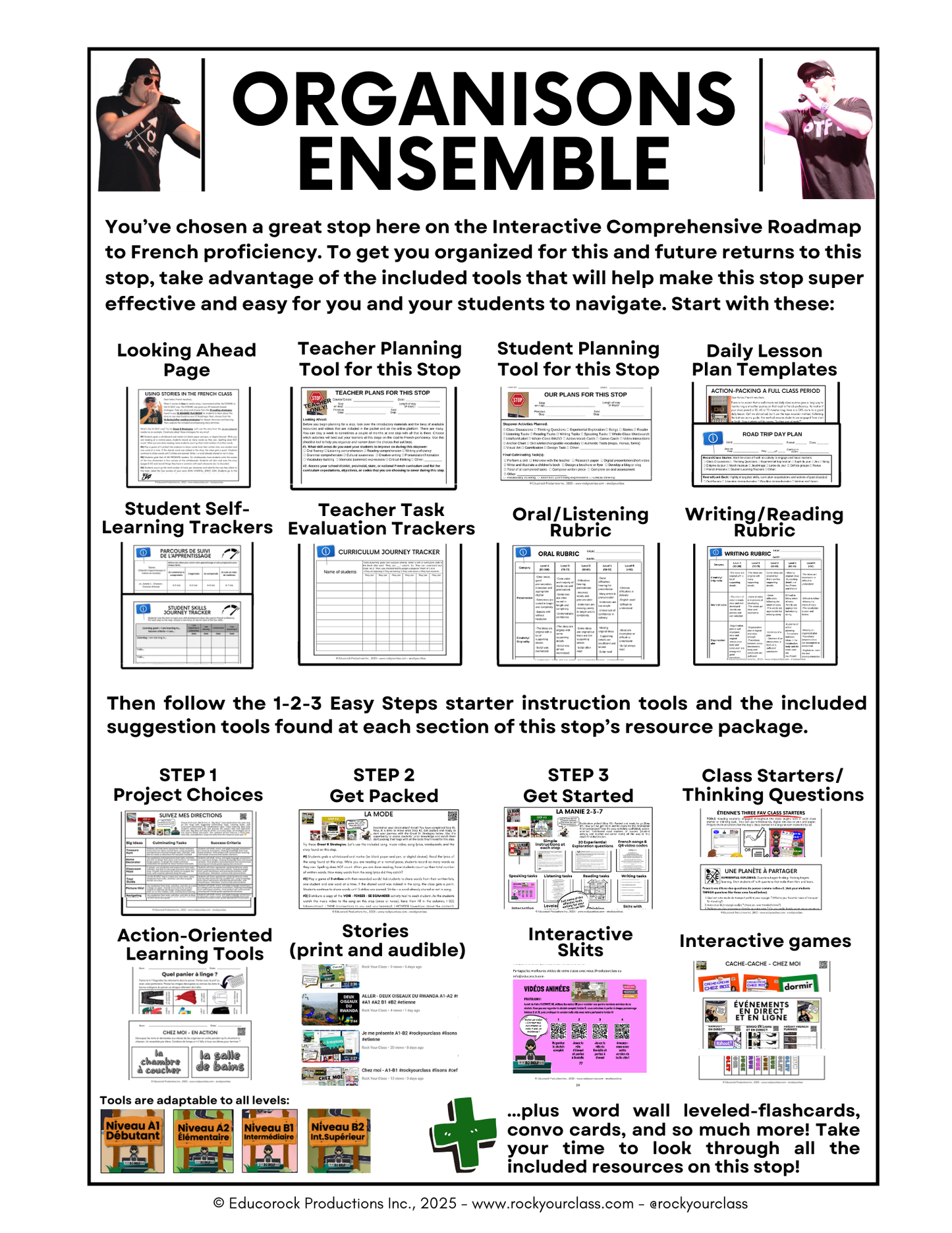 NUMÉROS (A1-B1) 85-Page Full package