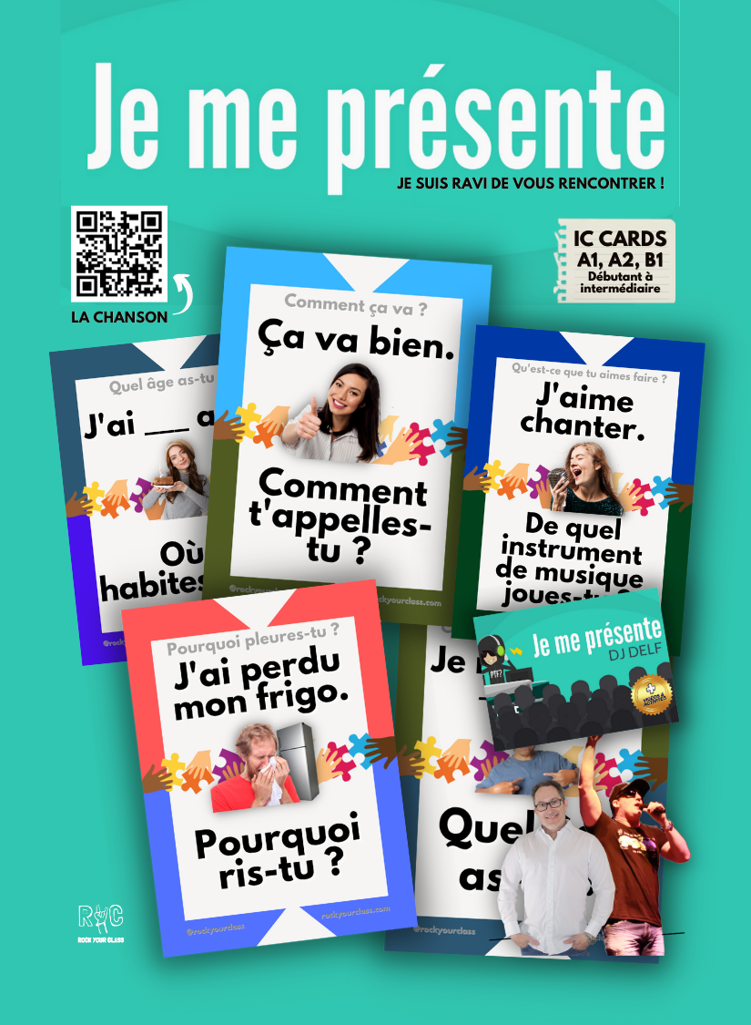 JE ME PRÉSENTE - CONVO CARDS - PDF DOWNLOAD and PRINT