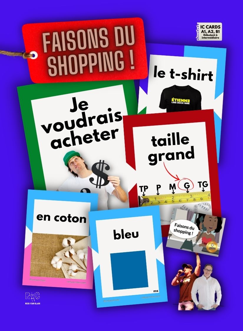 FAISONS DU SHOPPING ! - CONVO CARDS - PDF DOWNLOAD and PRINT