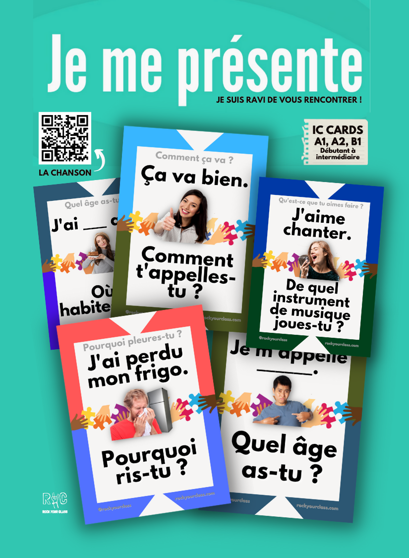 JE ME PRÉSENTE - CONVO CARDS - PDF DOWNLOAD and PRINT