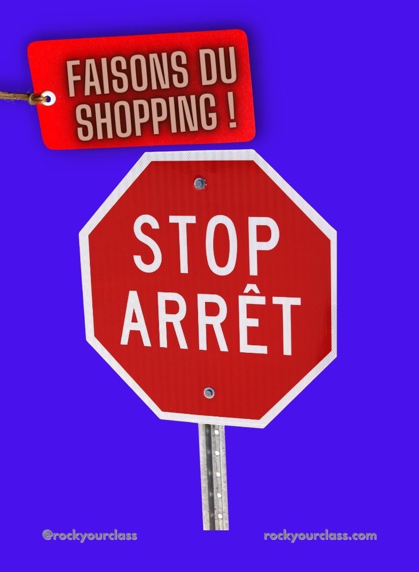 FAISONS DU SHOPPING ! - CONVO CARDS - PDF DOWNLOAD and PRINT