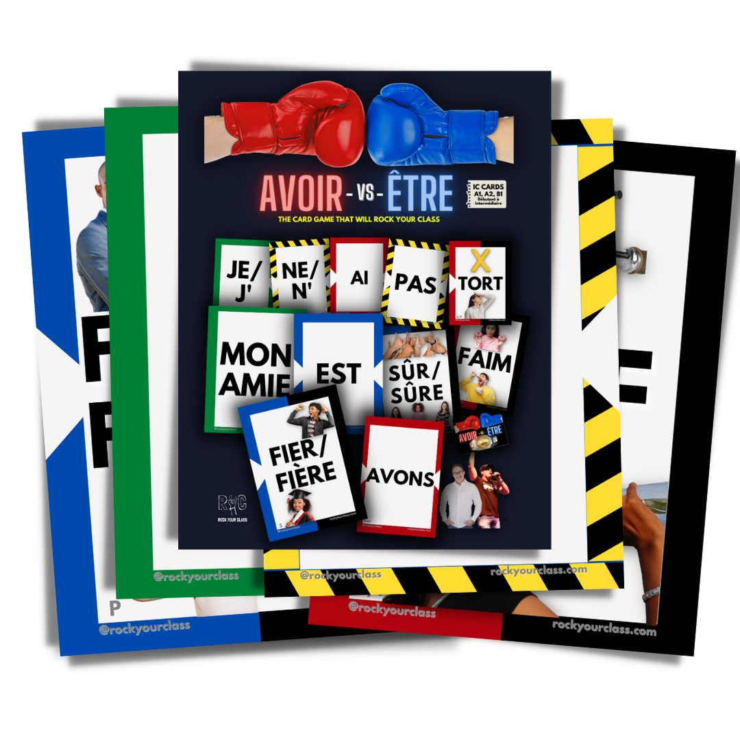 AVOIR vs ÊTRE - CONVO CARDS - PDF DOWNLOAD and PRINT