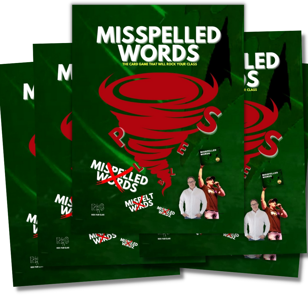 MISSPELLED WORDS - CONVO CARDS - PDF DOWNLOAD and PRINT