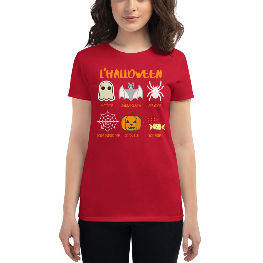 Halloween Vocab LADIES' short sleeve t-shirt