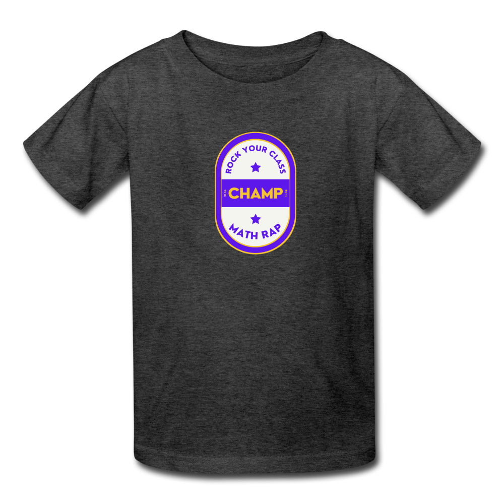 Official Math Rap Champ Shirt - Kids' T-Shirt - heather black