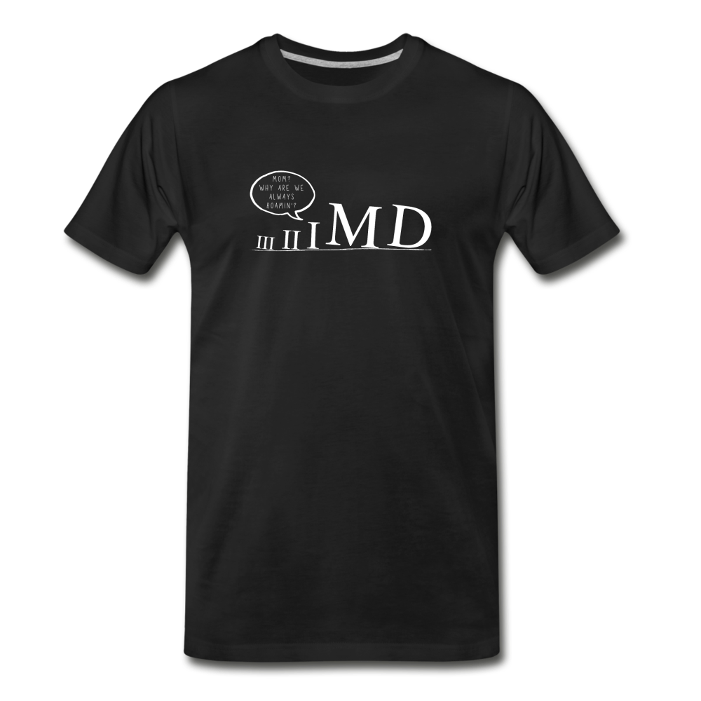 Roamin' Roman Numerals - Men's Premium T-Shirt - black