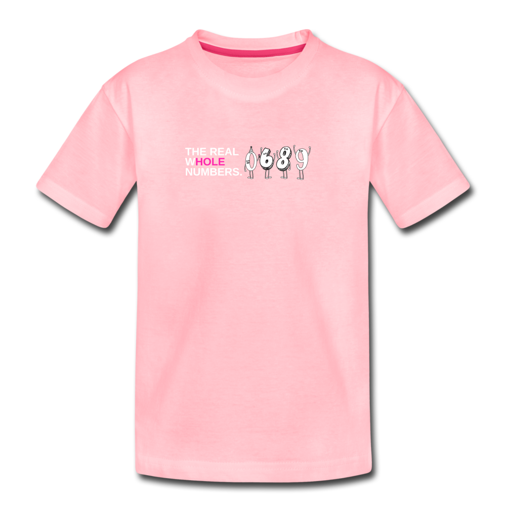 The Real Whole Numbers - Kids' Premium Math T-Shirt - pink