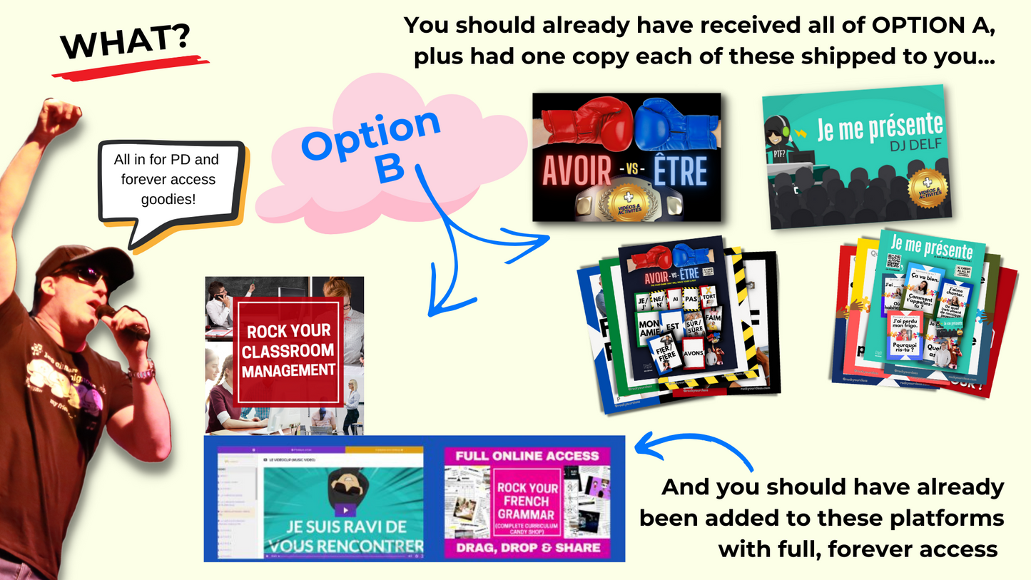 FOREVER FRENCH TEACHER PD PROGRAM Open Course/Conference) - OPTION A (Entry option)