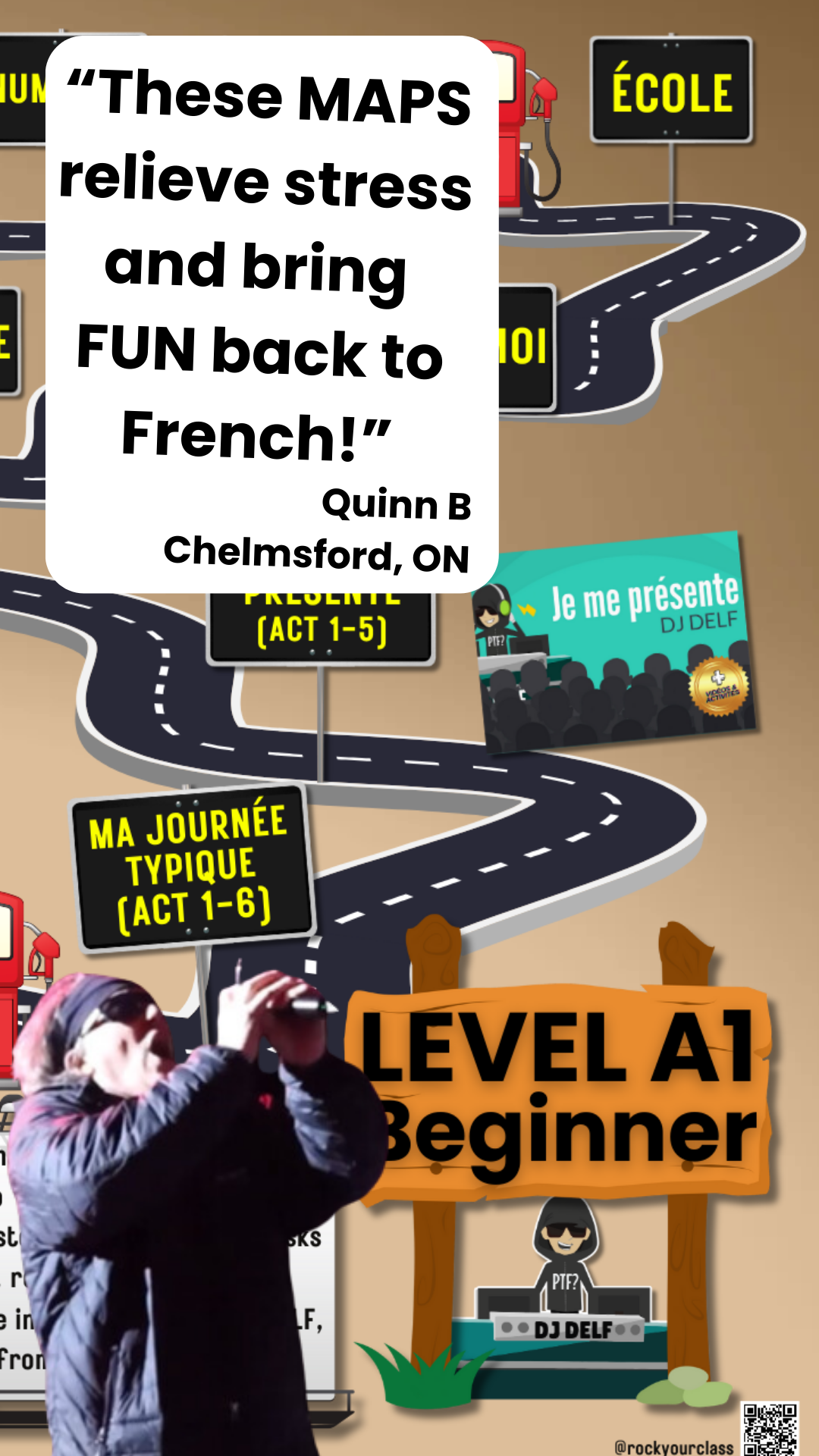 CEFR Interactive Comprehensive "Road To French Proficiency" MAPS