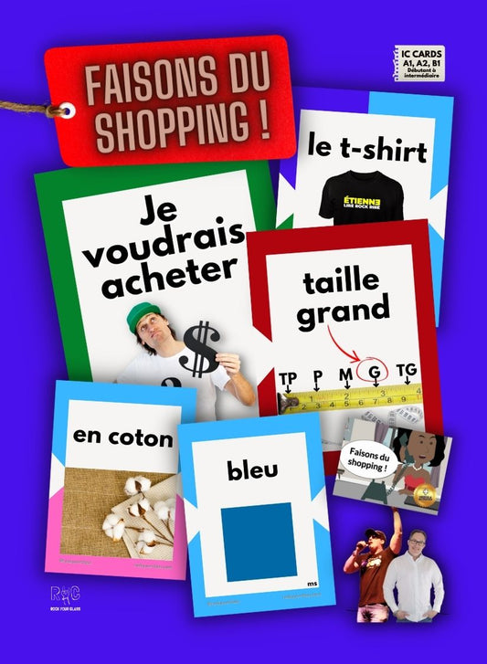 FAISONS DU SHOPPING ! - CONVO CARDS - PDF DOWNLOAD and PRINT