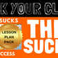 THIS SUCKS! Complete Lesson Plan Pack #rockyourclass
