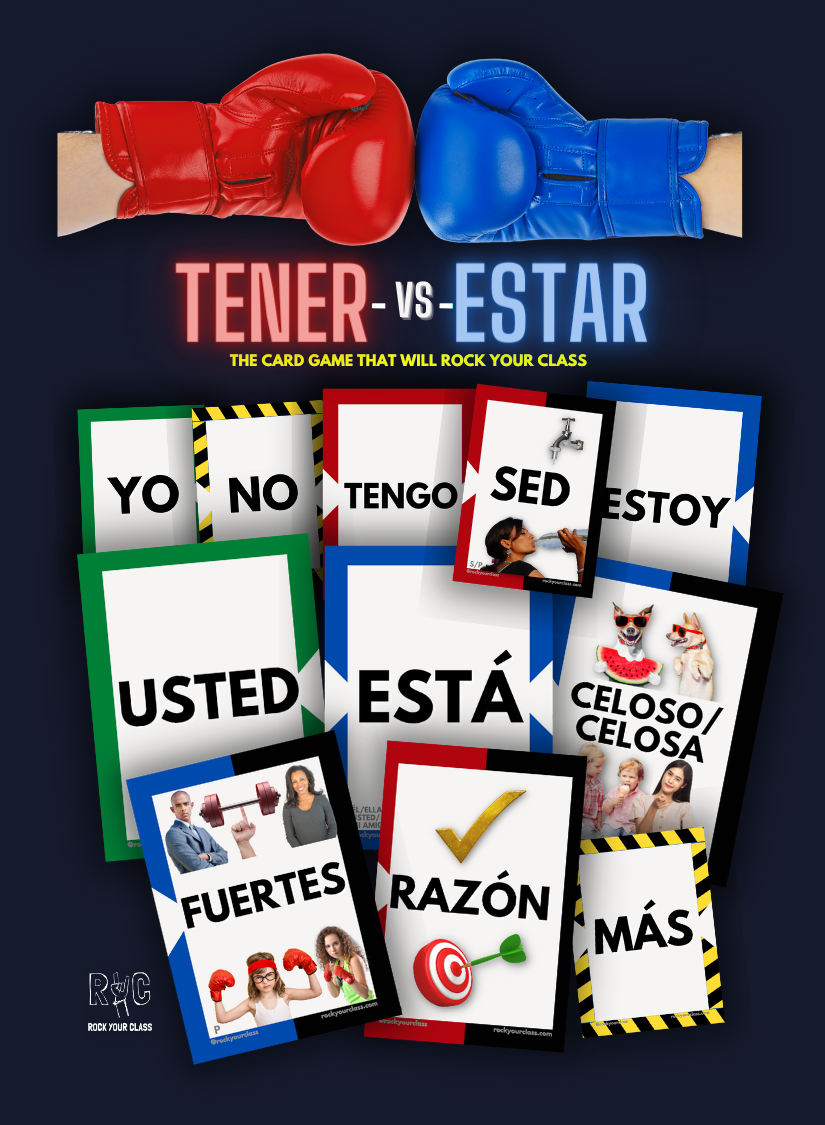 TENER vs ESTAR - CONVO CARDS - PDF DOWNLOAD and PRINT
