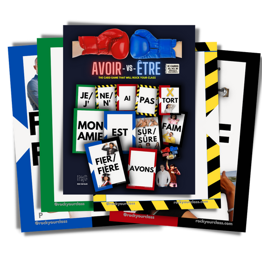 AVOIR vs ÊTRE - CONVO CARDS - PDF DOWNLOAD and PRINT
