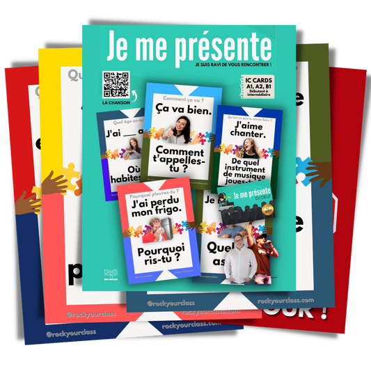 JE ME PRÉSENTE - CONVO CARDS - PDF DOWNLOAD and PRINT
