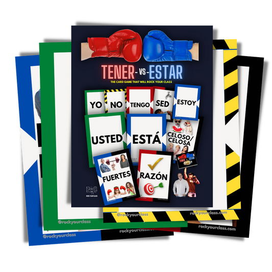 TENER vs ESTAR - CONVO CARDS - PDF DOWNLOAD and PRINT