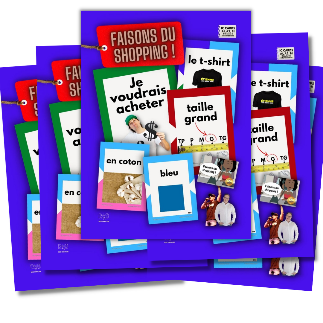 FAISONS DU SHOPPING ! - CONVO CARDS - PDF DOWNLOAD and PRINT