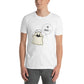 Halloween Spoofy-Spooky Bilingual Ghost saying "Le boo" Short-Sleeve Unisex T-Shirt