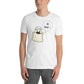 Halloween Spoofy-Spooky Bilingual Ghost saying "Le boo" Short-Sleeve Unisex T-Shirt